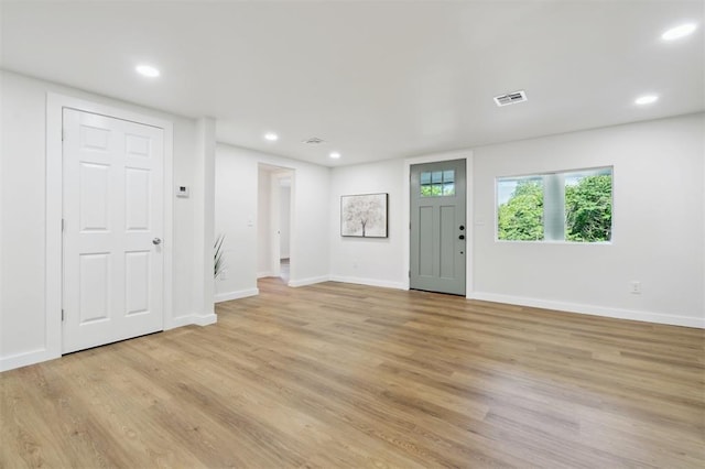 8300 S Anderson Rd, Oklahoma City, OK 73150 - entryway featuring light wood finished floors and recessed lighting