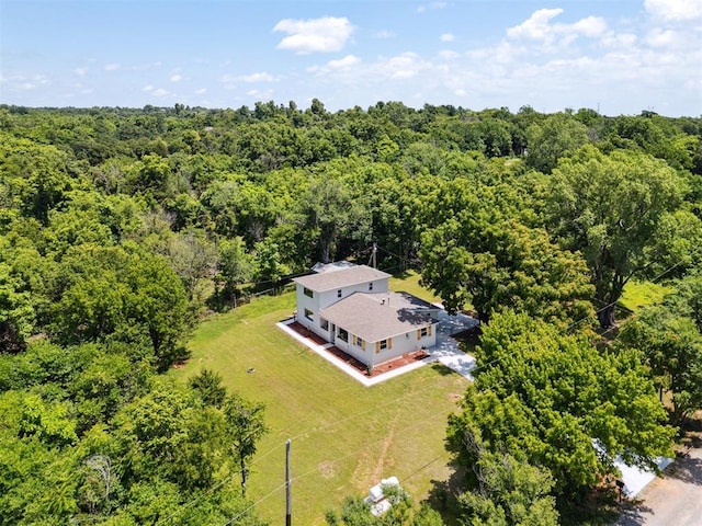 8300 S Anderson Rd, Oklahoma City, OK 73150 - view of subject property with a heavily wooded area