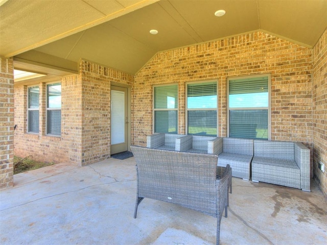6713 NW 149th St, Oklahoma City, OK 73142 - view of patio / terrace with outdoor lounge area