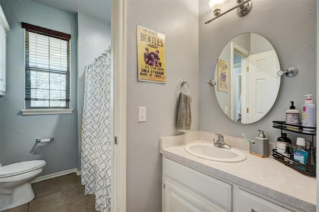 1187 County St Unit 2976, Blanchard, OK 73010 - full bathroom with vanity, tile patterned flooring, and a shower with curtain