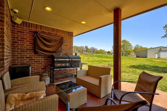 1187 County St Unit 2976, Blanchard, OK 73010 - view of patio / terrace featuring an outdoor hangout area