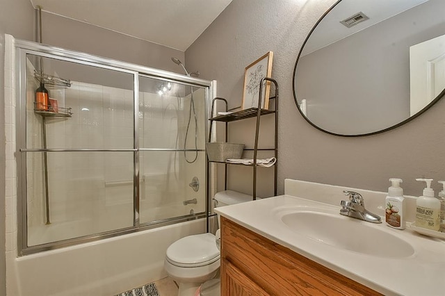 4616 Midway Dr, Norman, OK 73072 - bathroom featuring shower / bath combination with glass door and vanity