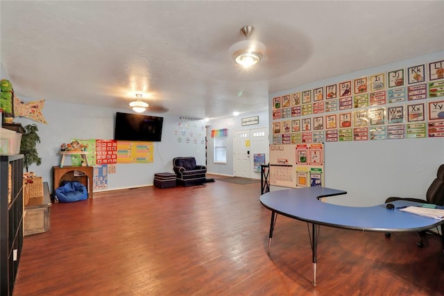 4213 NE 143rd St, Edmond, OK 73013 - home office with wood finished floors