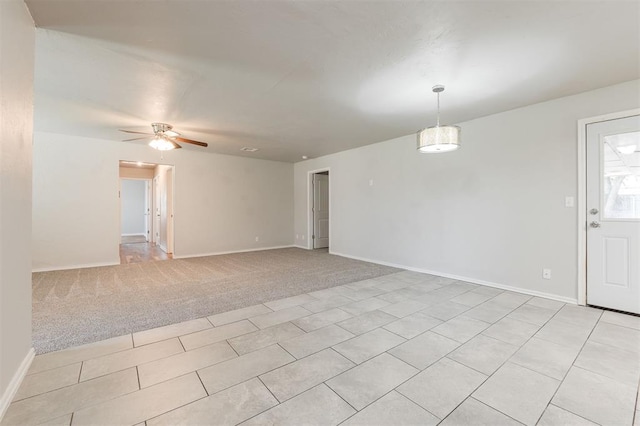 300 Yukon Ave, Yukon, OK 73099 - unfurnished room featuring ceiling fan and light carpet