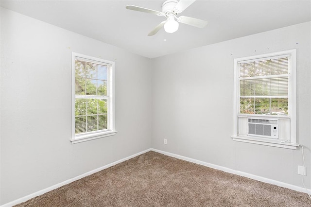 3701 Woodside Dr, Oklahoma City, OK 73110 - carpeted spare room with cooling unit and ceiling fan