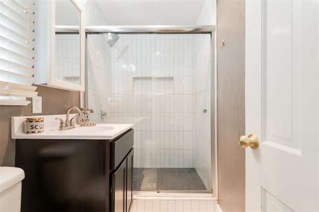 2800 Kerry Ln, Oklahoma City, OK 73120 - bathroom featuring vanity and a stall shower