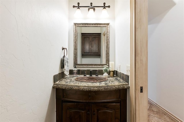 3101 White Cedar Dr, Moore, OK 73160 - bathroom featuring vanity and tile patterned flooring