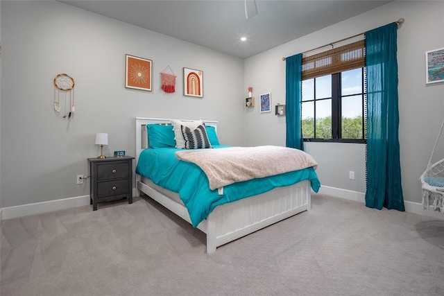 18569 310th St, Norman, OK 73072 - carpeted bedroom featuring ceiling fan and recessed lighting