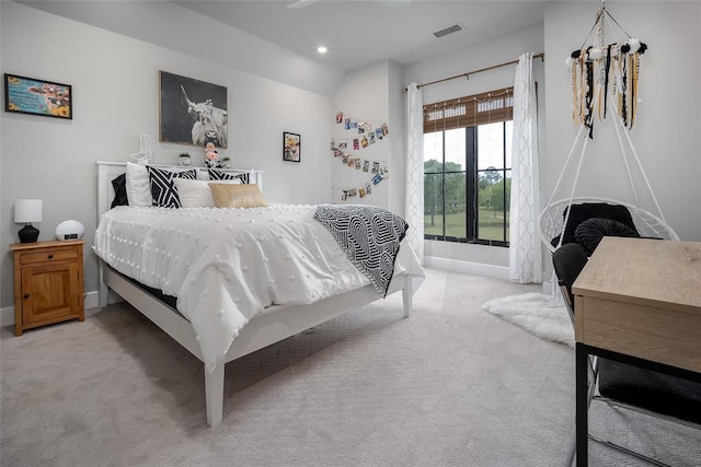 18569 310th St, Norman, OK 73072 - bedroom featuring light colored carpet and recessed lighting