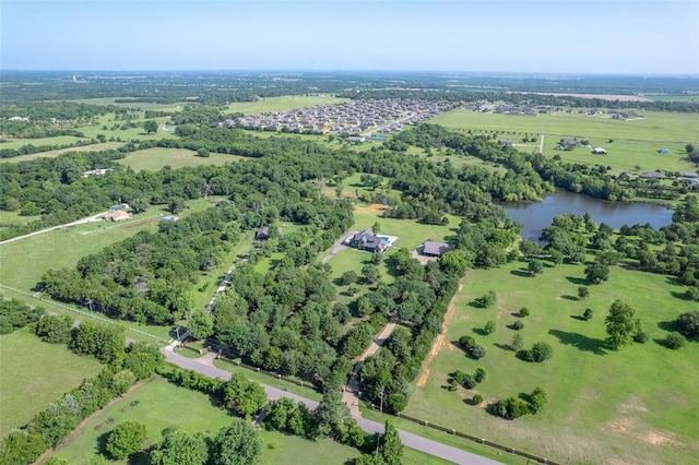 18569 310th St, Norman, OK 73072 - view of property location with a nearby body of water and rural landscape