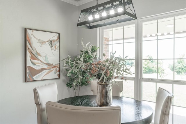 1848 County Road 1198, Tuttle, OK 73089 - dining space featuring ornamental molding