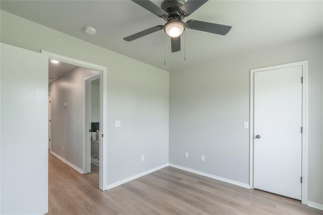 1848 County Road 1198, Tuttle, OK 73089 - empty room featuring a smoke detector, ceiling fan, and light wood finished floors