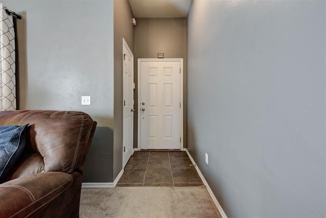 2233 NW 196th St, Edmond, OK 73012 - entrance foyer with carpet and tile patterned flooring