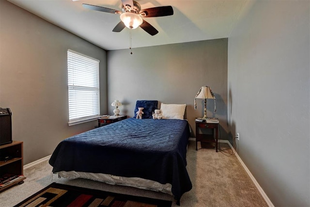 2233 NW 196th St, Edmond, OK 73012 - bedroom featuring carpet floors and a ceiling fan