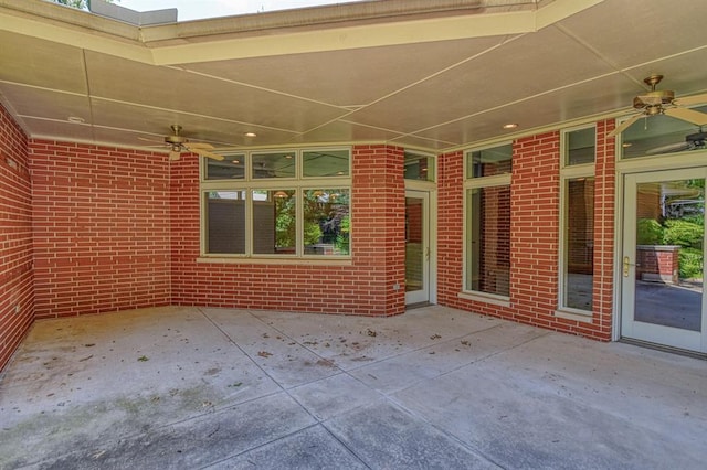 823 S Flood Ave, Norman, OK 73069 - view of patio with a ceiling fan