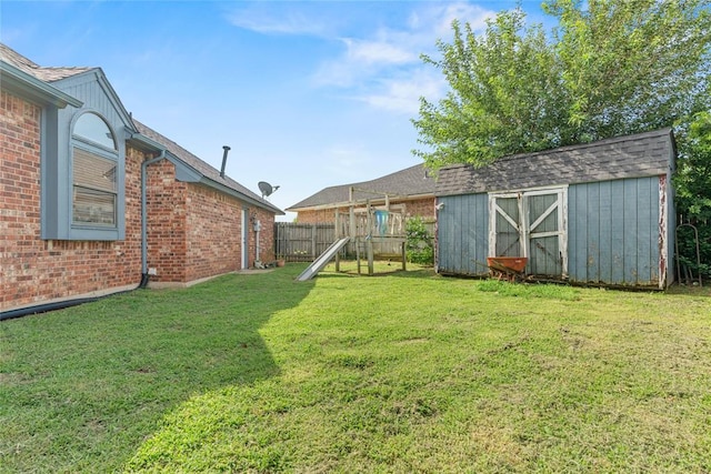4924 Byron Cir, Yukon, OK 73099 - view of yard with a storage shed