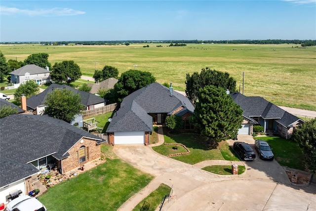 4924 Byron Cir, Yukon, OK 73099 - overview of rural landscape with nearby suburban area