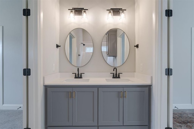 3624 Utica Square Dr, Edmond, OK 73034 - bathroom with double vanity