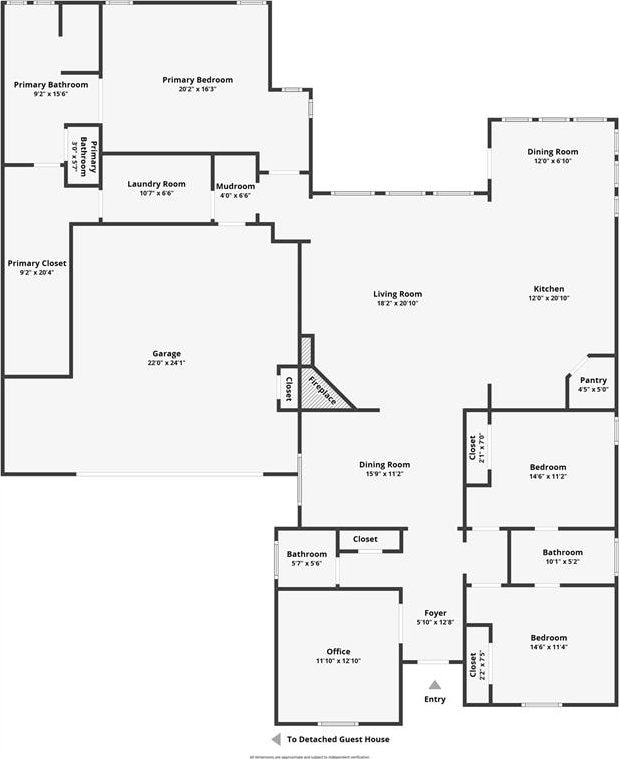 3624 Utica Square Dr, Edmond, OK 73034 - view of room layout