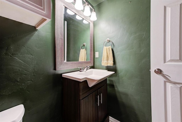 1229 S Gemini Rd, Edmond, OK 73003 - bathroom with vanity and toilet