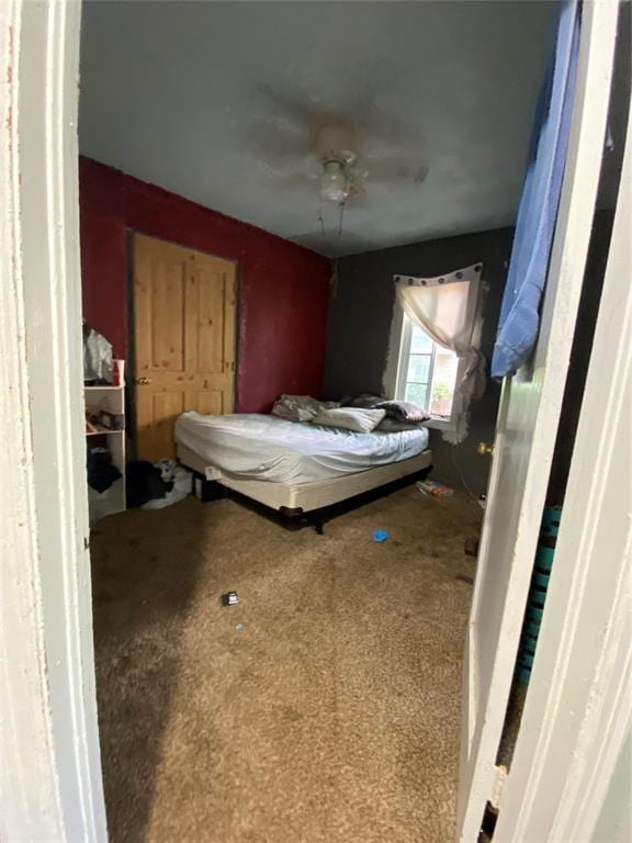 2451 NW 42nd St, Oklahoma City, OK 73112 - bedroom featuring carpet flooring and a ceiling fan