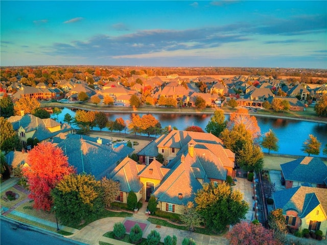 12912 Anduin Ave, Oklahoma City, OK 73170 - aerial view of residential area featuring a nearby body of water