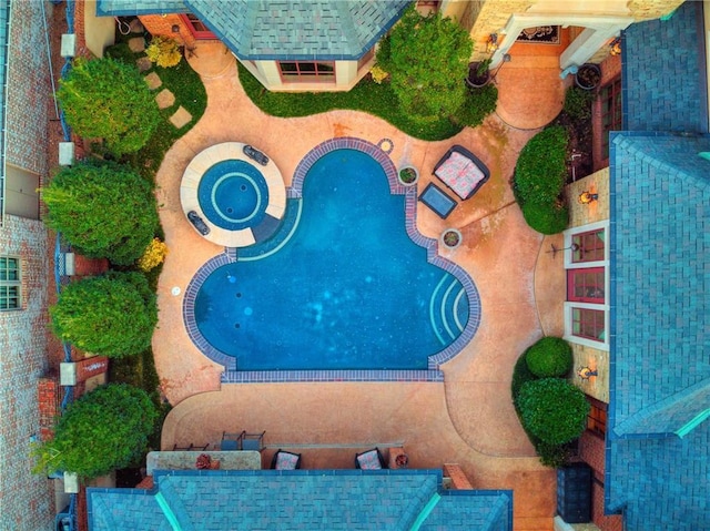 12912 Anduin Ave, Oklahoma City, OK 73170 - aerial view of a pool