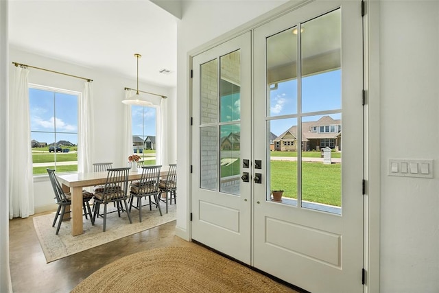 1006 Dorsi Way, Newcastle, OK 73065 - entryway featuring baseboards and french doors