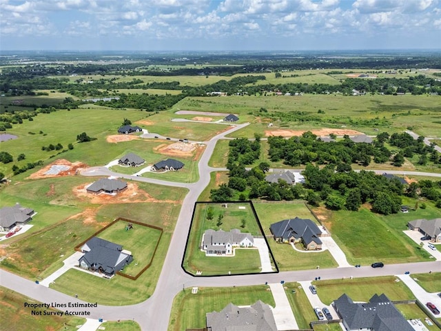 1006 Dorsi Way, Newcastle, OK 73065 - aerial perspective of suburban area with property boundaries highlighted