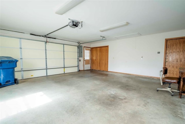 511 N Turner Rd, Chandler, OK 74834 - garage featuring a garage door opener