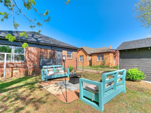 2212 N Kelham Ave, Oklahoma City, OK 73111 - view of patio / terrace featuring outdoor lounge area