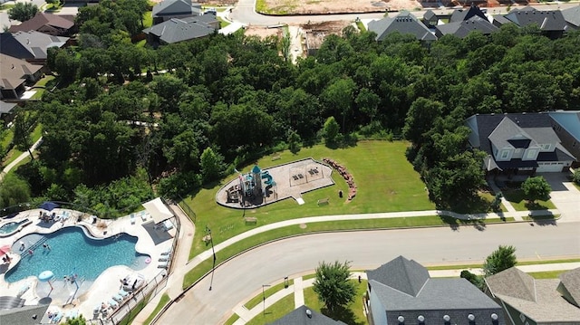 1724 Campus Corner Pl, Edmond, OK 73034 - aerial view of property's location featuring nearby suburban area