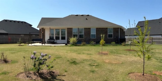 821 Mount Irving Way, Norman, OK 73071 - rear view of property with a patio area