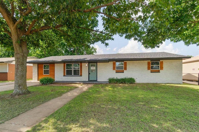 107 Cimarron Ter, Cashion, OK 73016 - single story home with a front yard and brick siding