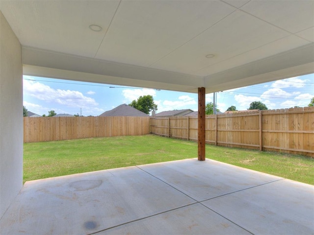 426 NW 115th St, Oklahoma City, OK 73114 - fenced backyard featuring a patio area