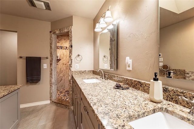1600 Turtlecreek Rd, Edmond, OK 73013 - full bath featuring double vanity and a stall shower