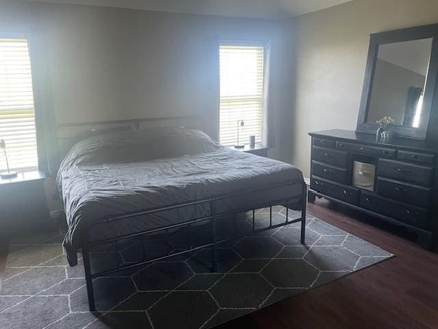 11820 SW 8th St, Yukon, OK 73099 - bedroom with dark wood finished floors