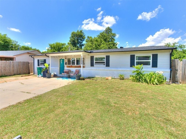 5305 S Drexel Ave, Oklahoma City, OK 73119 - ranch-style home featuring brick siding and covered porch