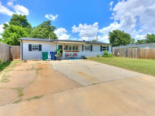 5305 S Drexel Ave, Oklahoma City, OK 73119 - ranch-style home with covered porch and driveway