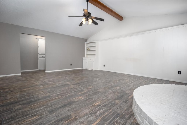 12612 Bannockburn Pl, Oklahoma City, OK 73142 - unfurnished living room featuring ceiling fan and dark wood finished floors