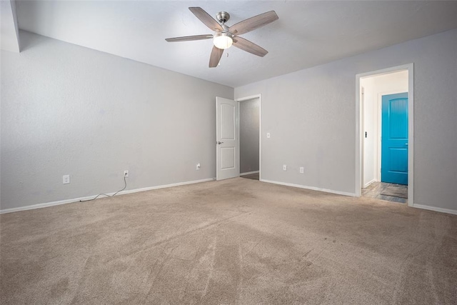 12612 Bannockburn Pl, Oklahoma City, OK 73142 - spare room with ceiling fan and carpet floors