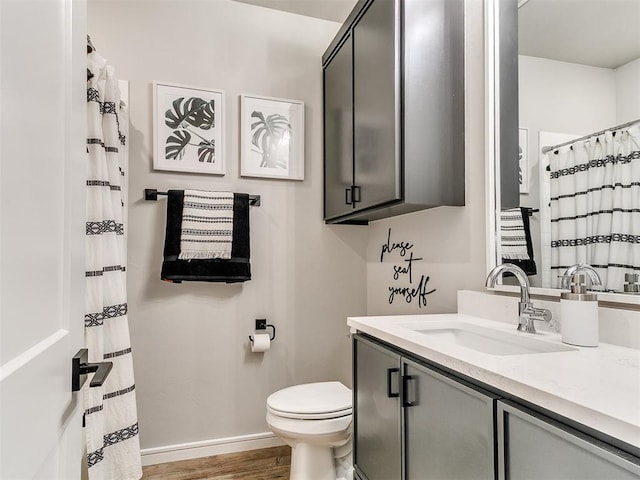 15109 Caspian Ln, Edmond, OK 73013 - full bathroom with vanity and wood finished floors