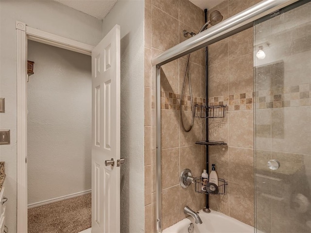 1008 S Neptune Rd, Edmond, OK 73003 - full bath featuring bath / shower combo with glass door