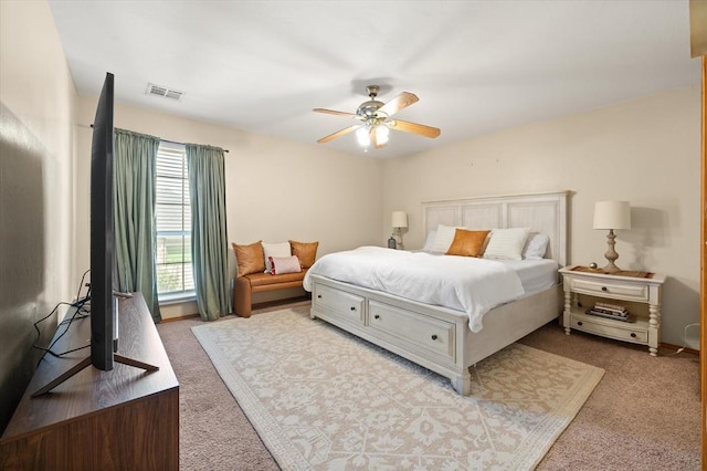 125 NW 147th St, Edmond, OK 73013 - carpeted bedroom with a ceiling fan