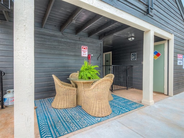 11550 N May Ave Unit 108, Oklahoma City, OK 73120 - view of patio / terrace featuring outdoor dining space