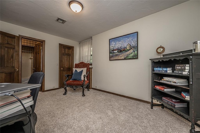 1504 Canary Pl, Edmond, OK 73034 - office area with light colored carpet and baseboards