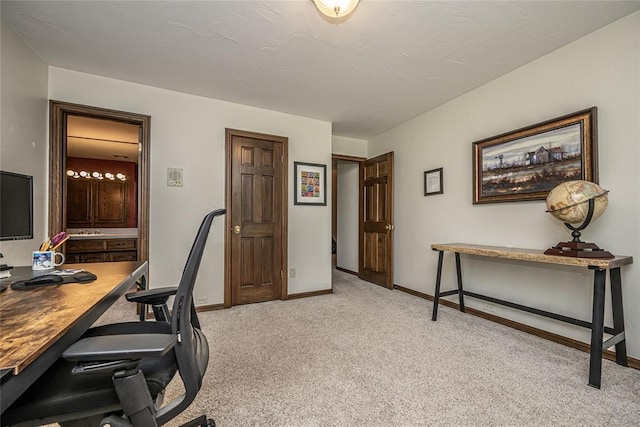 1504 Canary Pl, Edmond, OK 73034 - office space with light colored carpet and baseboards
