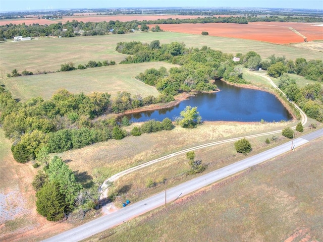215 N Cemetery Rd, Tuttle, OK 73089 - overview of rural landscape with a large body of water