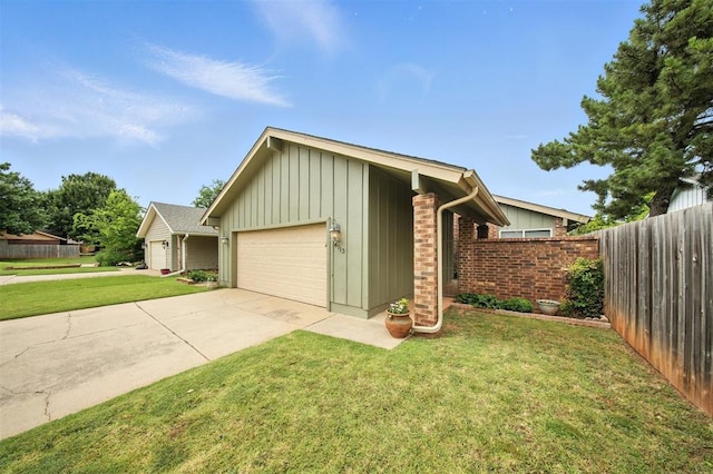4713 N Cypress Ct, Oklahoma City, OK 73162 - view of front facade featuring board and batten siding and brick siding