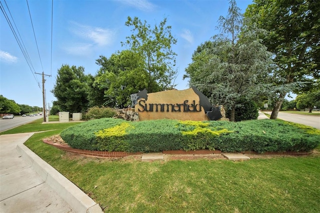 4713 N Cypress Ct, Oklahoma City, OK 73162 - community / neighborhood sign with a lawn
